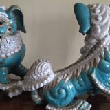 Important pair of Fo dogs