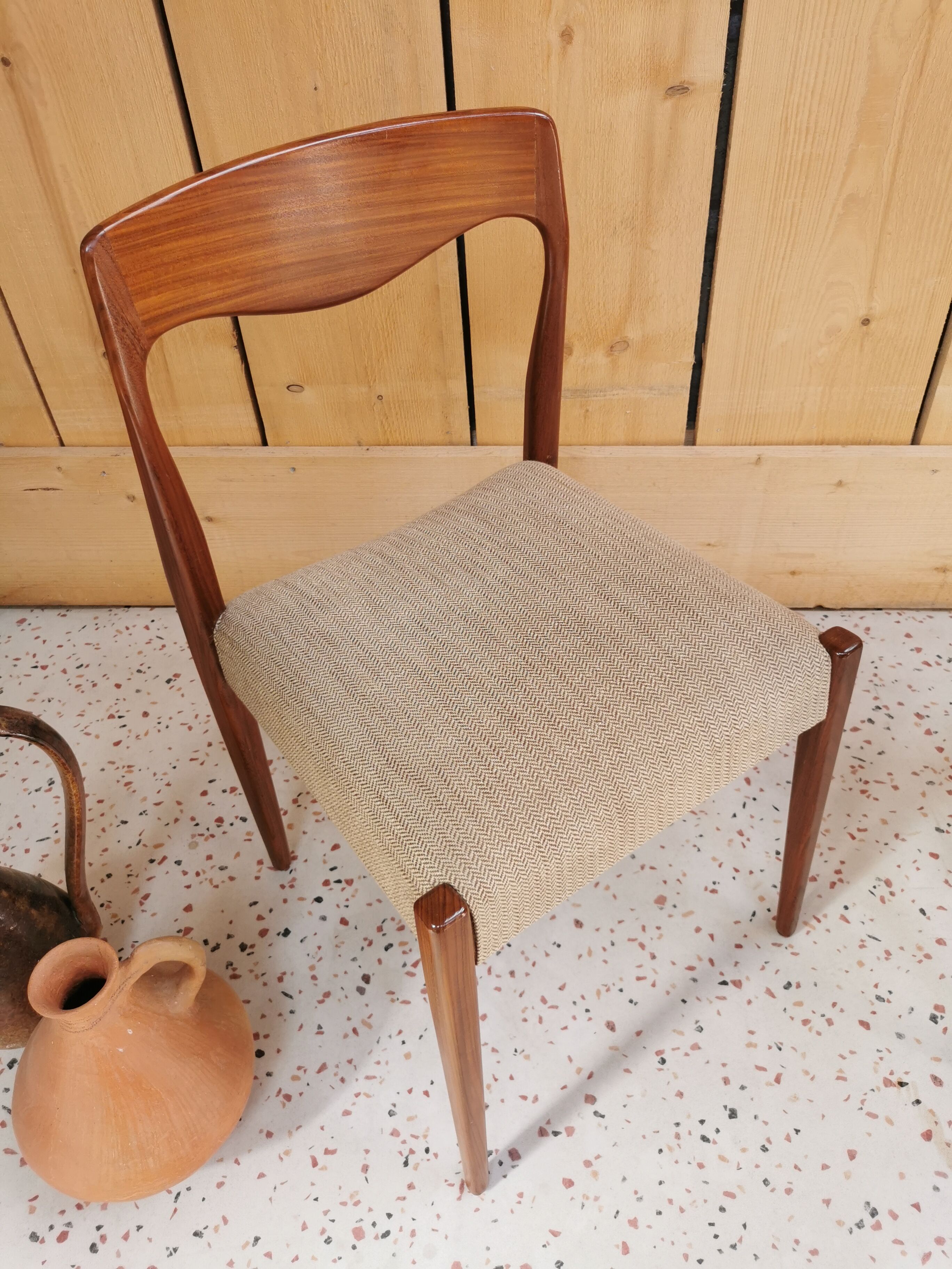 Set of rosewood chairs