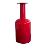 Red Gulvase Otto Brauer for Holmegaard, danish design