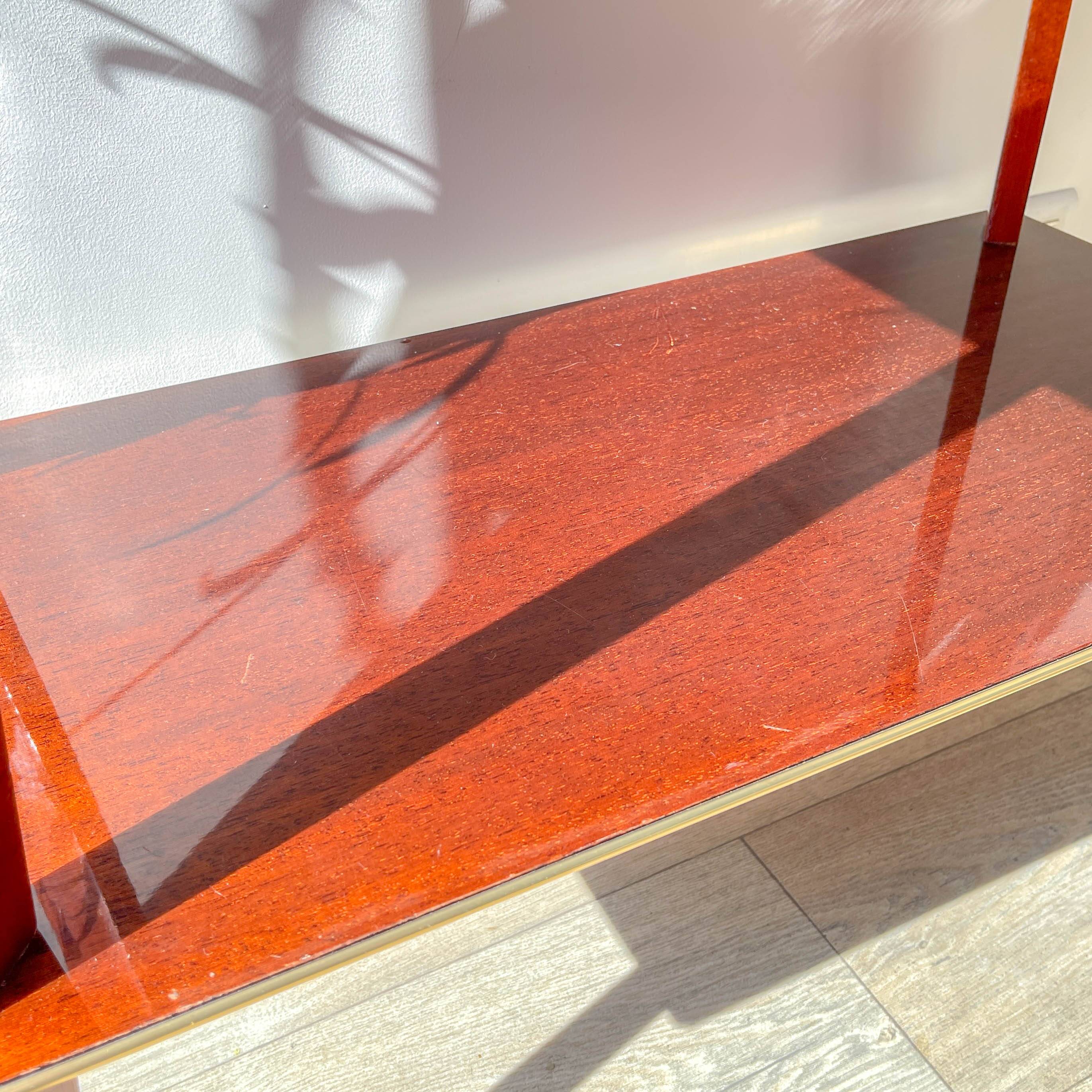 Vintage Formica trolley on wheels from the 1960s