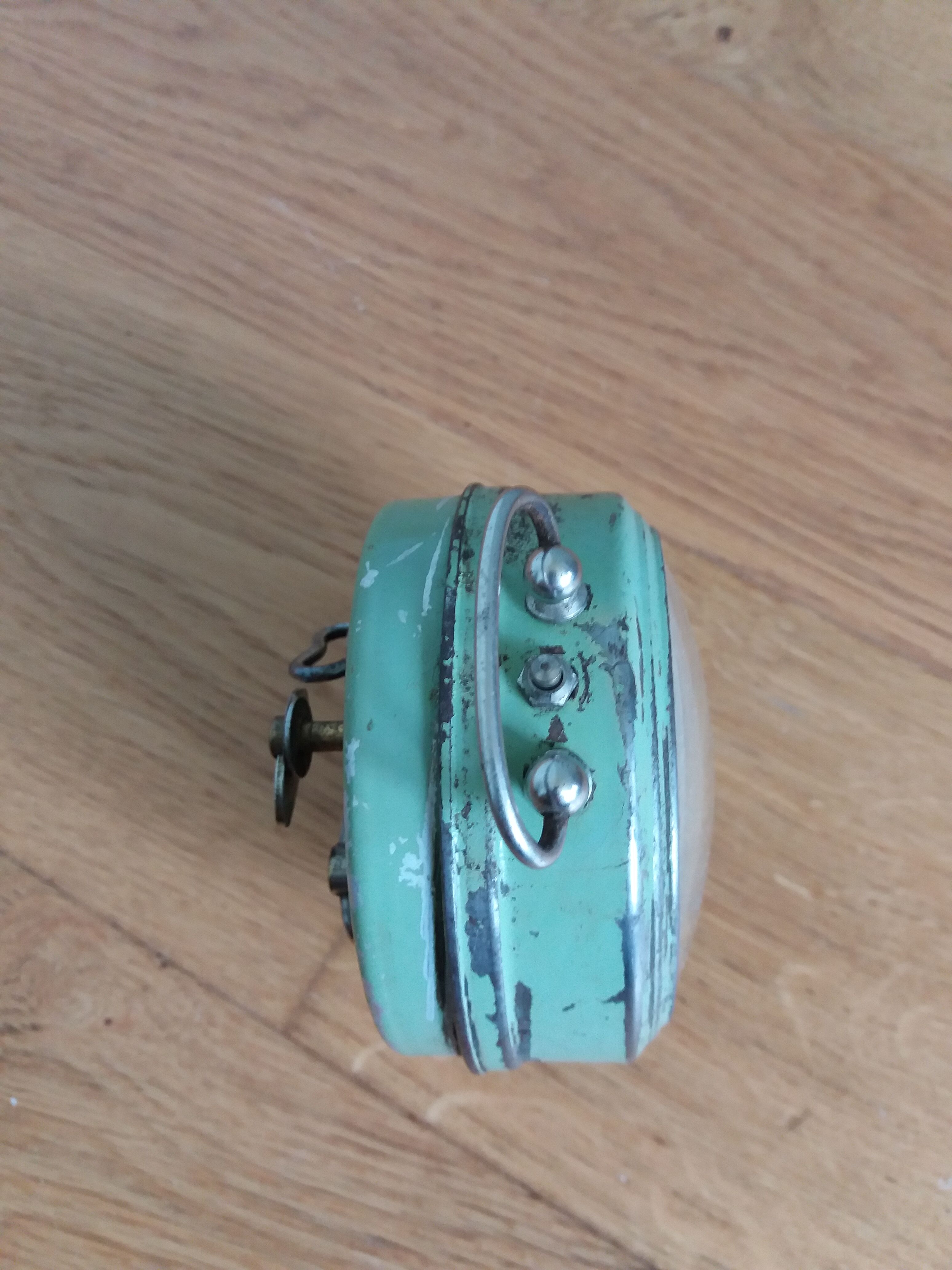 Pale green Bayard alarm clock