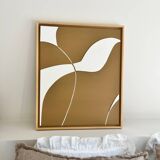 Minimalist camel and beige painting