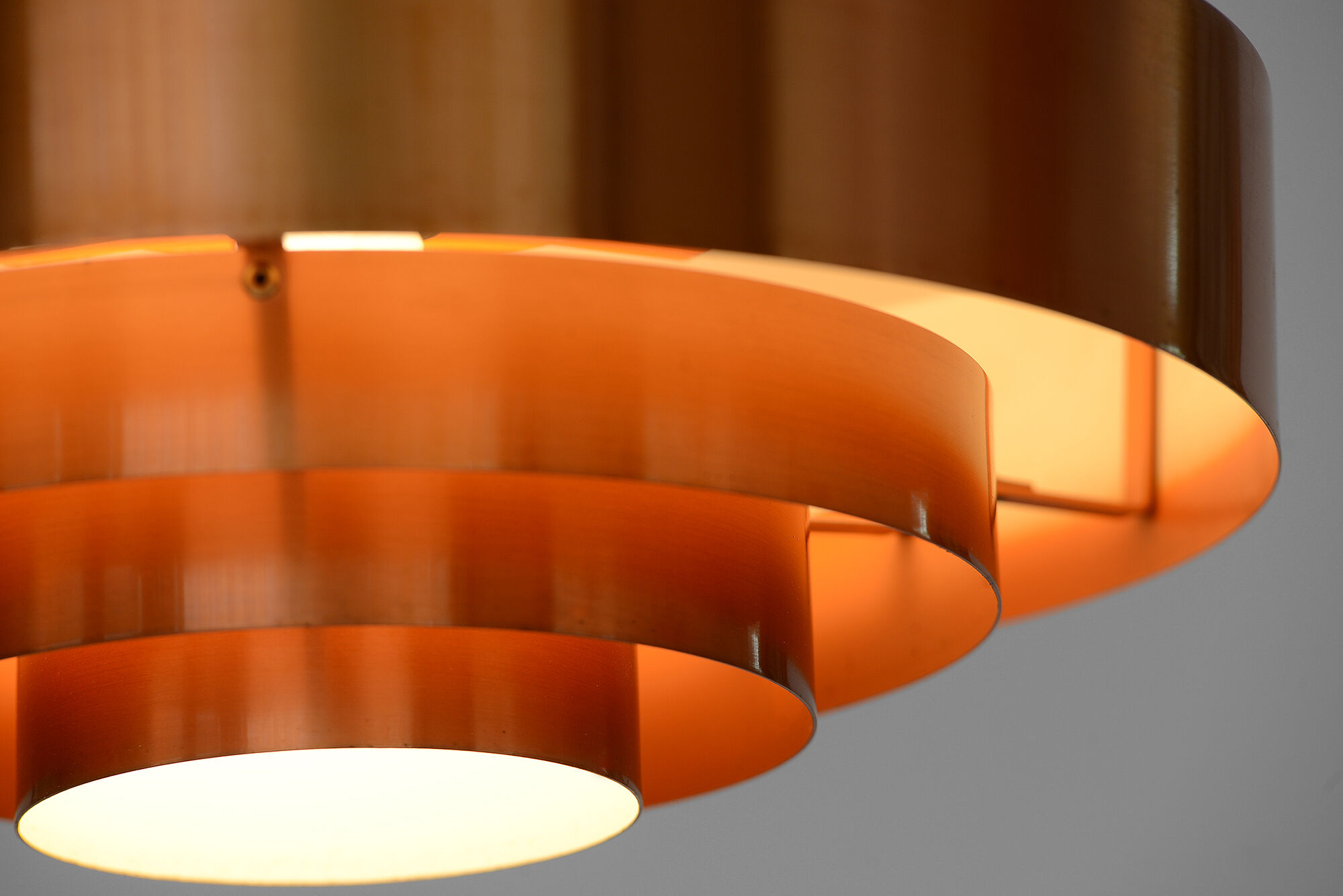 Pendant light Roulet by Jo Hammerborg for Fog & Mørup. Denmark 1960s.