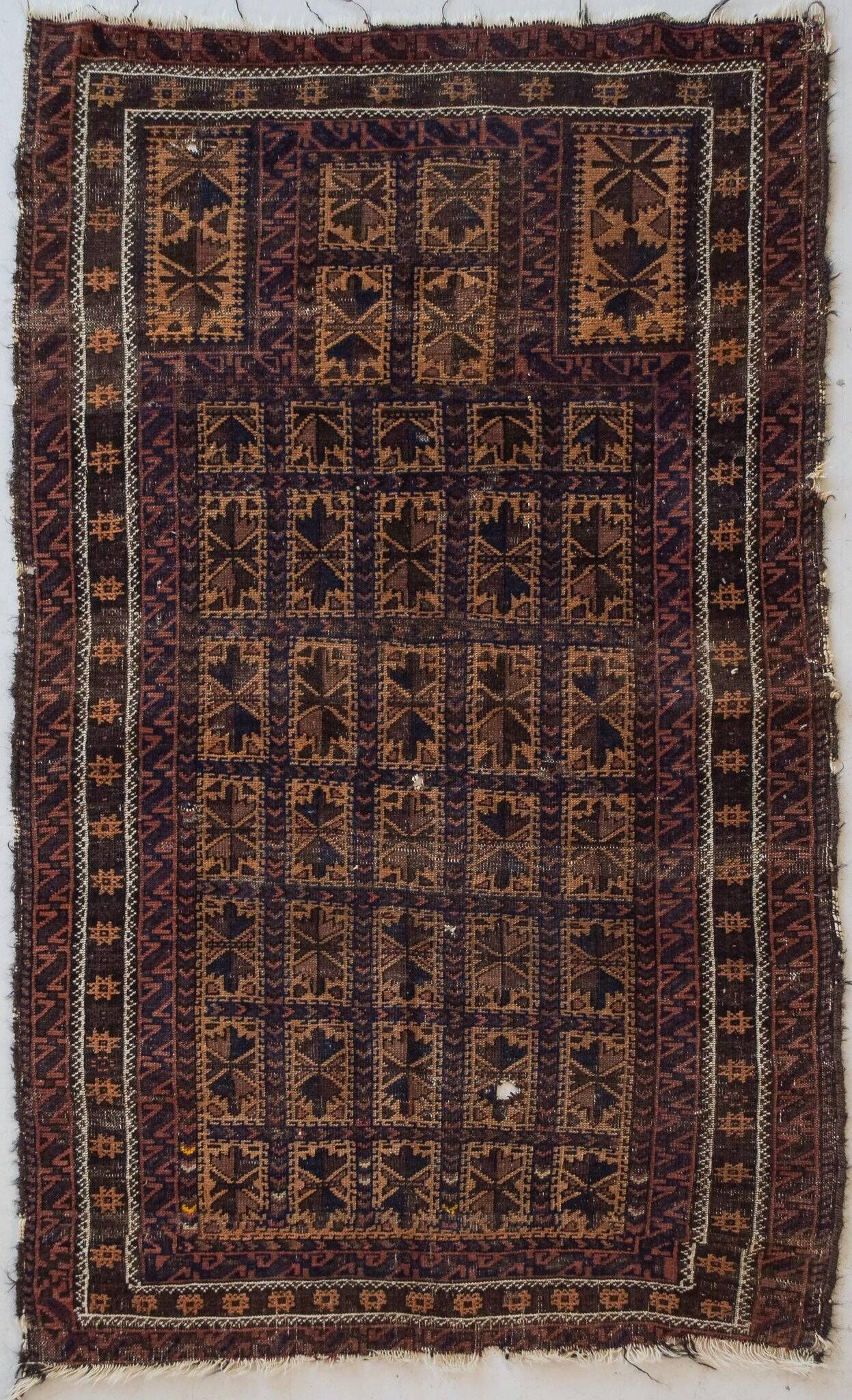 Baloutche antique - Tapis de prière tissé à la main
