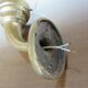 Pair of theater wall sconces in bronze art deco 30s