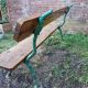 Banc de jardin en fonte bois vert