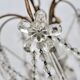 Bronze 8-Light Chandelier with Crystal Pendants