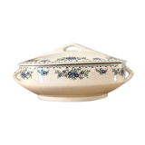 Small soup pot in faience of Sarreguemines