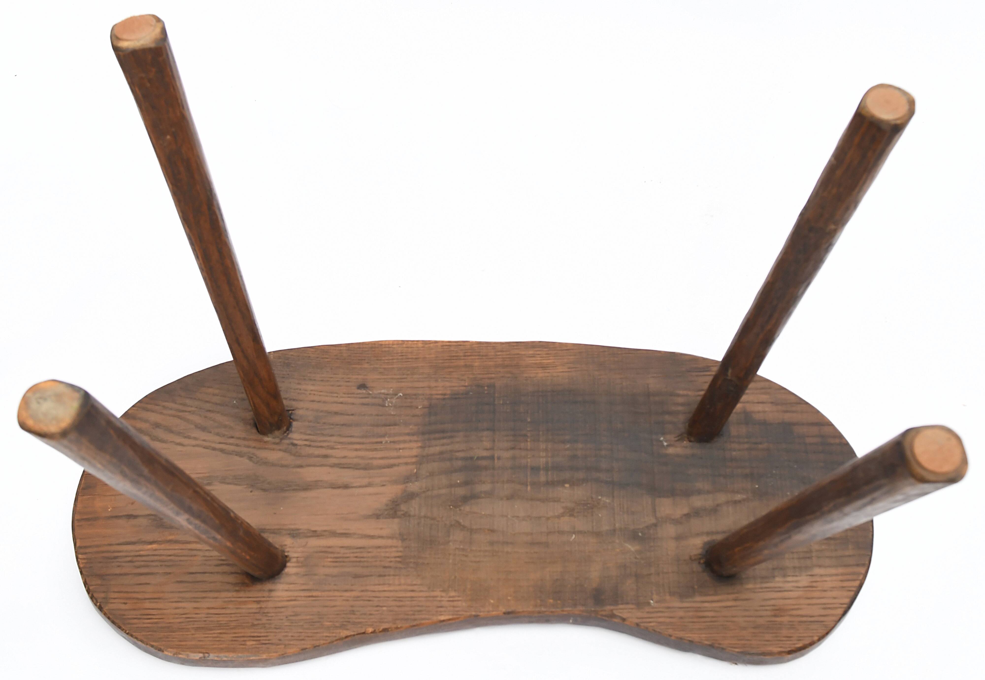 Brutalist solid wood bench