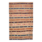 5x8 Multicolor Geometric Style Handwoven Kilim Rug, 145x230