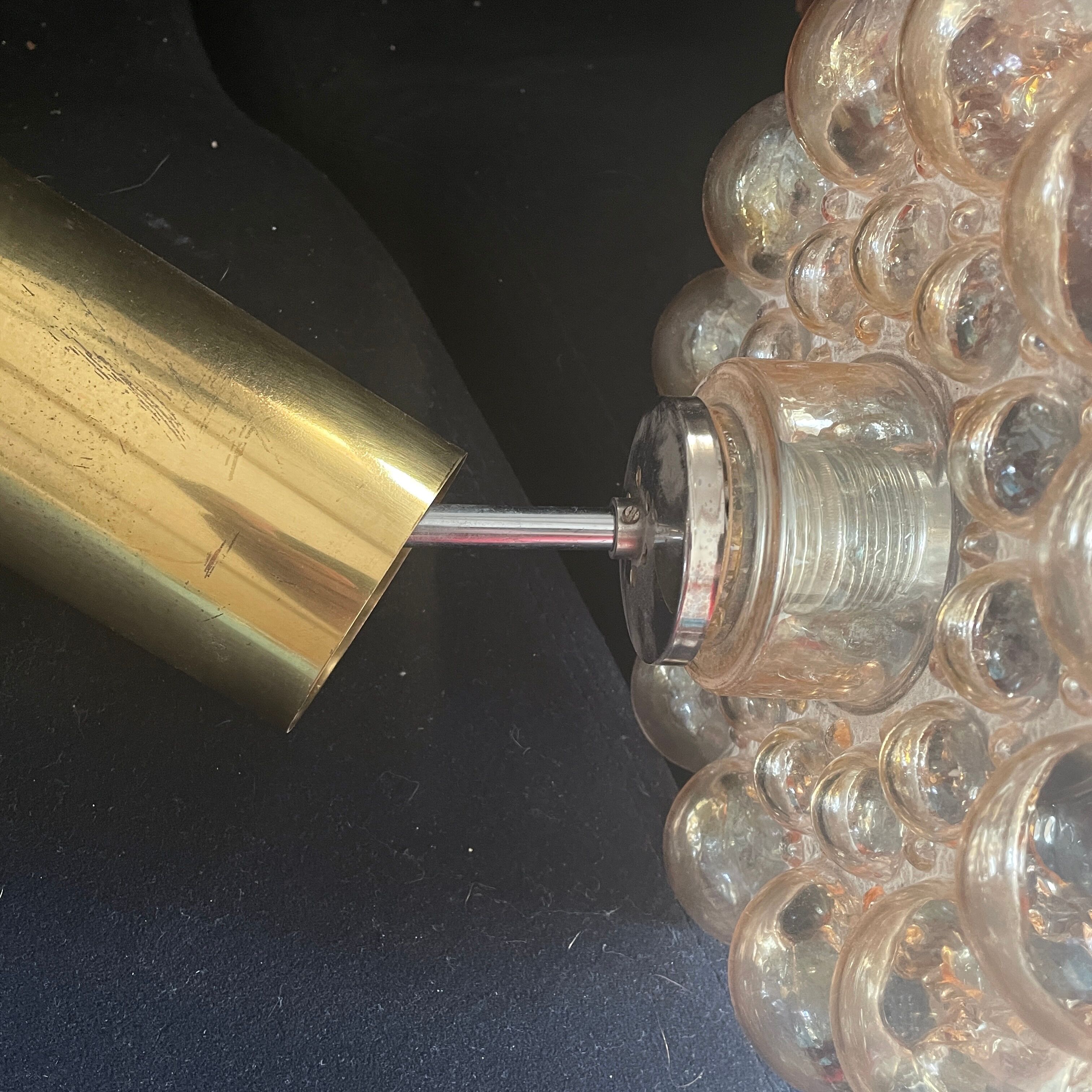 suspension bubble Helena Tynell Limburg glass lamp 1970 design