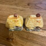 Vintage cottage salt and pepper shaker