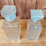 Vintage whisky decanter duo