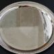 Silver plated metal tray diameter 35cm