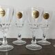 6 liqueur glasses in Arques crystal Pompadour model - Lot 2
