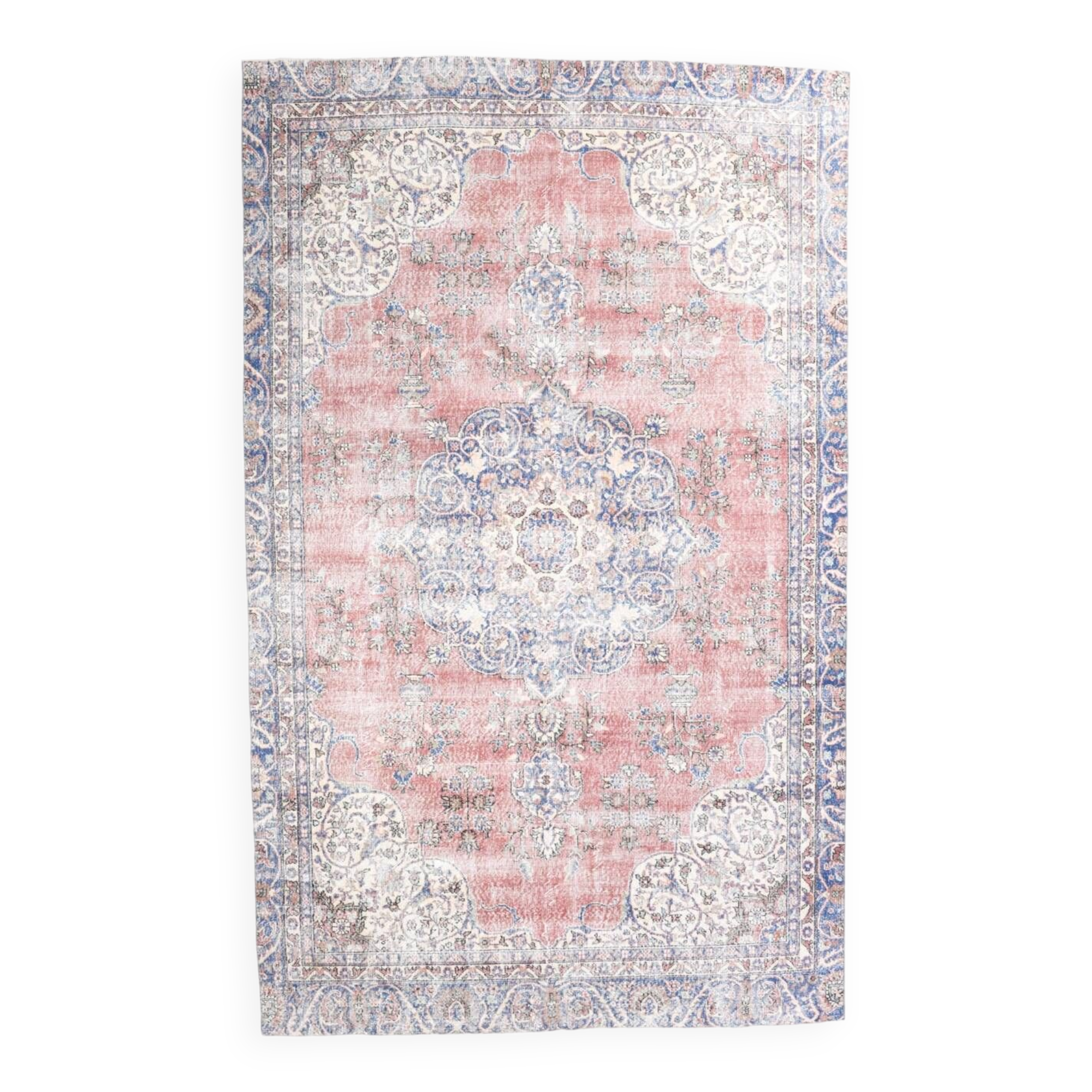 7x11 Shades Of Burgundy Persian Rug, 212x347Cm