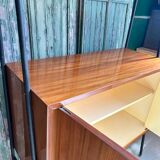 High modernist buffet in mahogany and metal