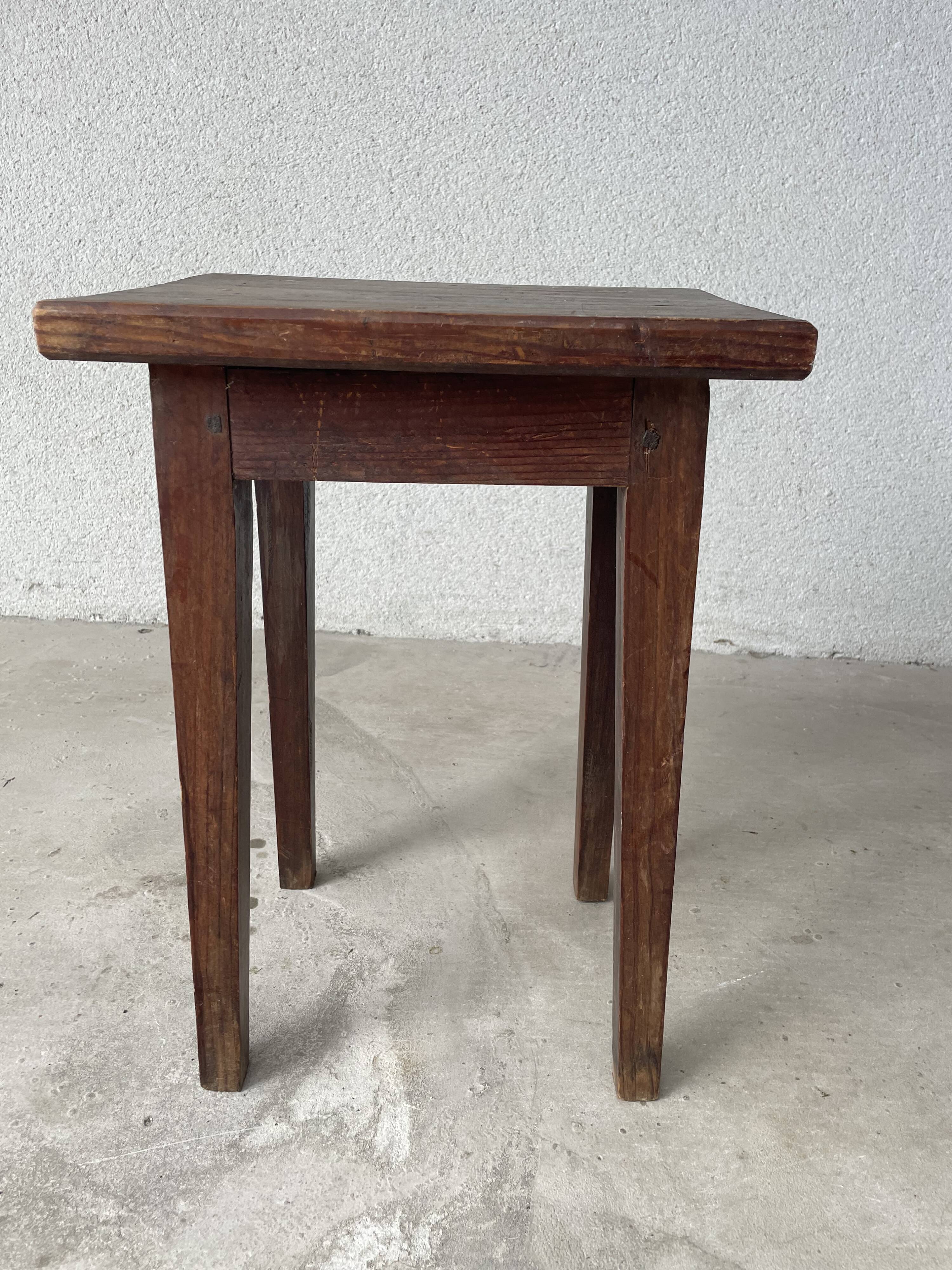 Antique solid wood stool