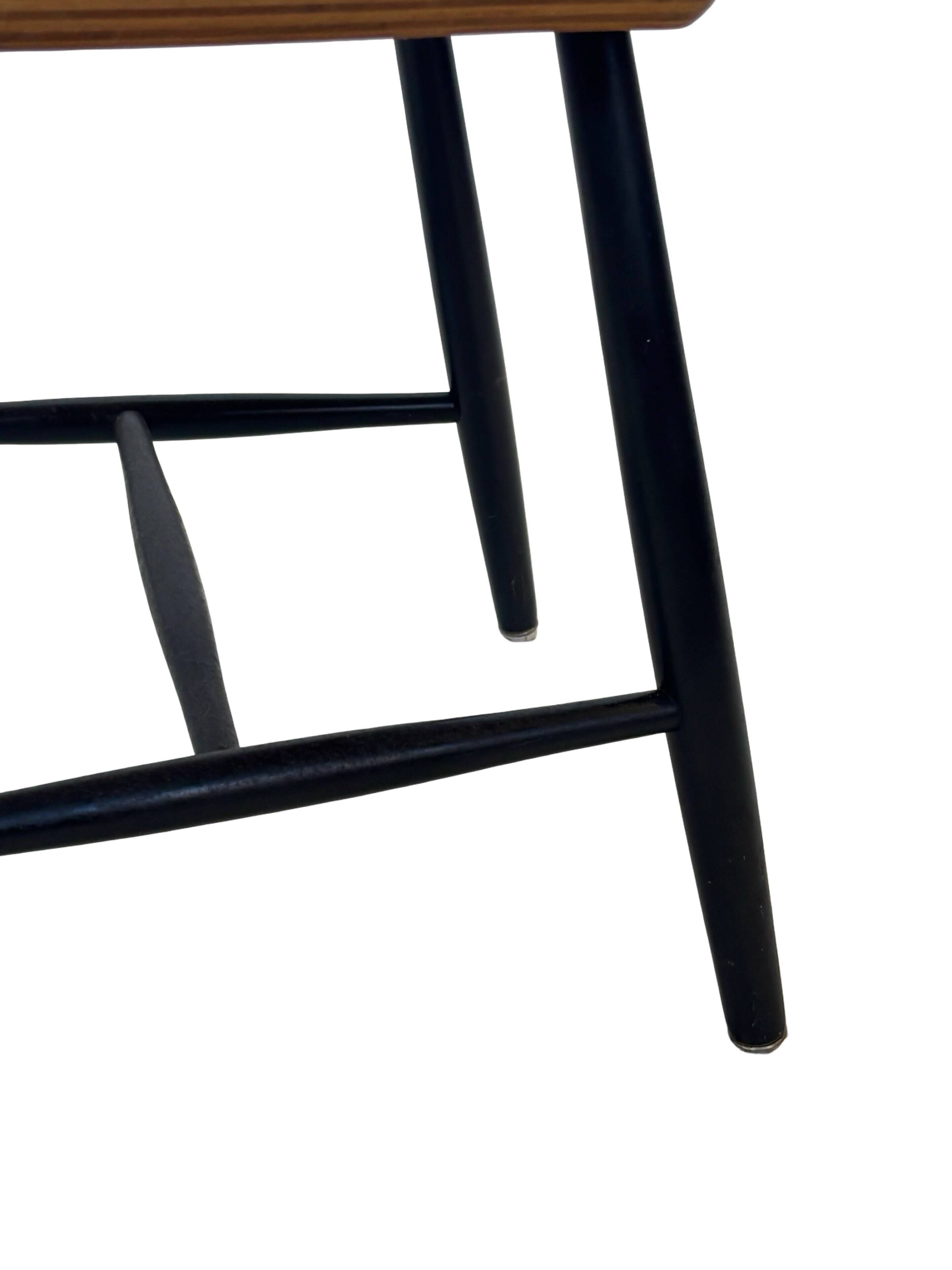 Vintage Danish spindle chair from the 1960s, Tapiovaara style armrests
