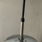 Space Age globe pendant lamp in smoked glass from the 70s