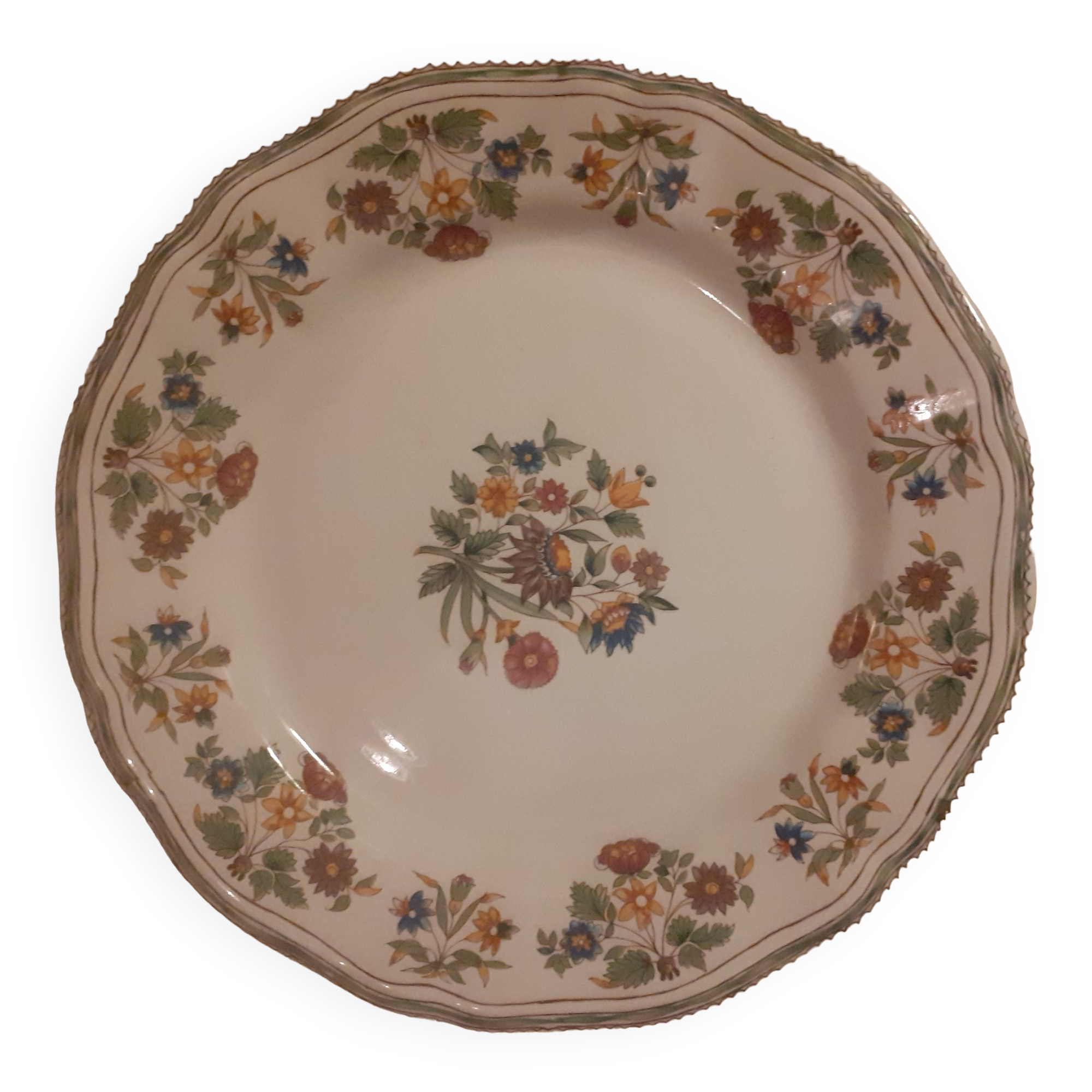 Flower plate Gien Moustiers