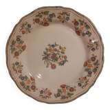 Assiette fleurie Gien Moustiers