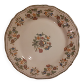 Assiette fleurie Gien Moustiers