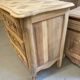 Louis XV chest of drawers in raw wood