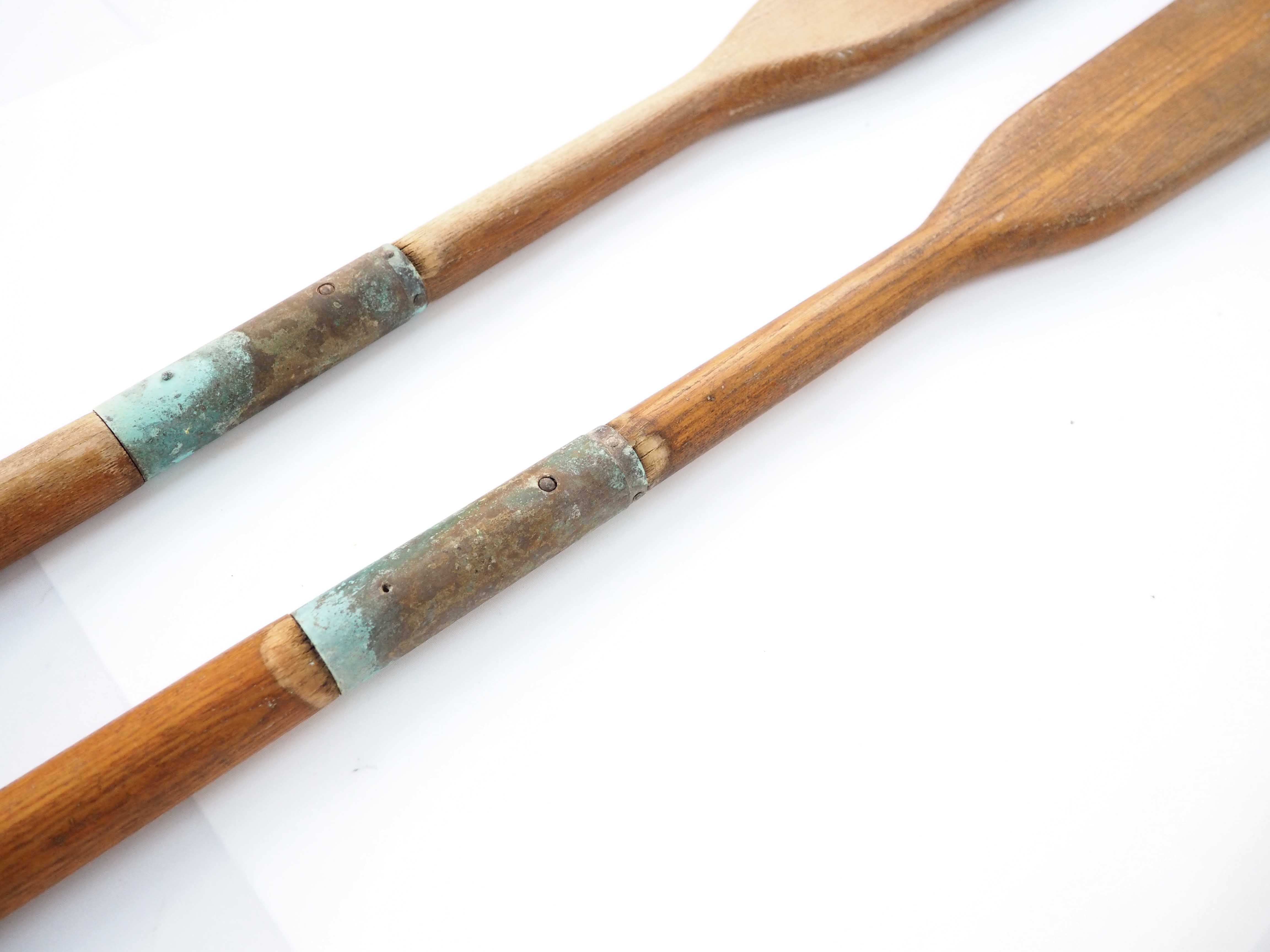 Pair of ancient paddles