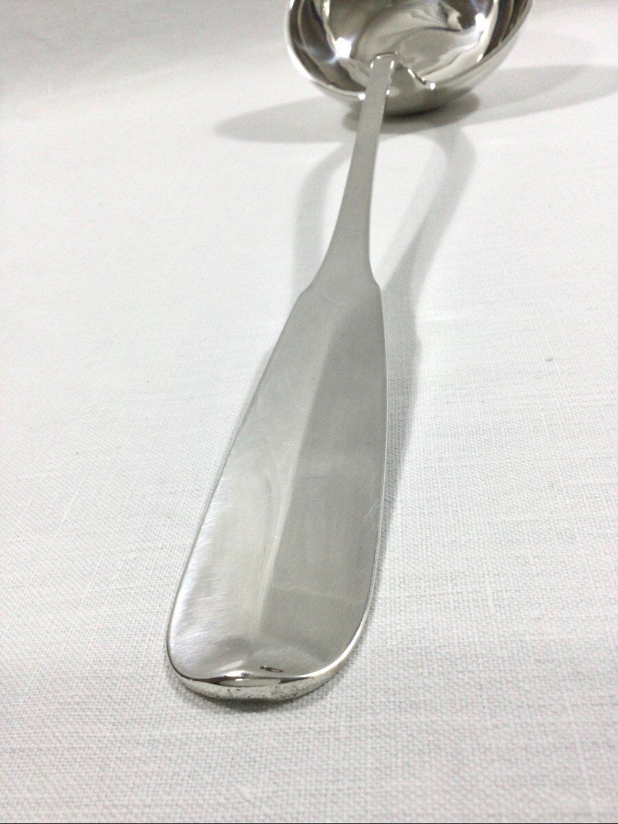 Louche argent 1 er coq vieux paris