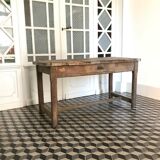 Old wooden farm table
