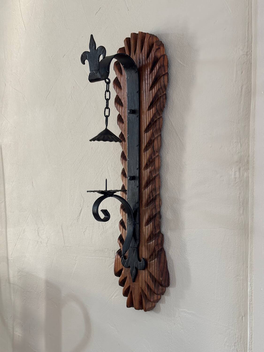 Brutalist wall candlestick