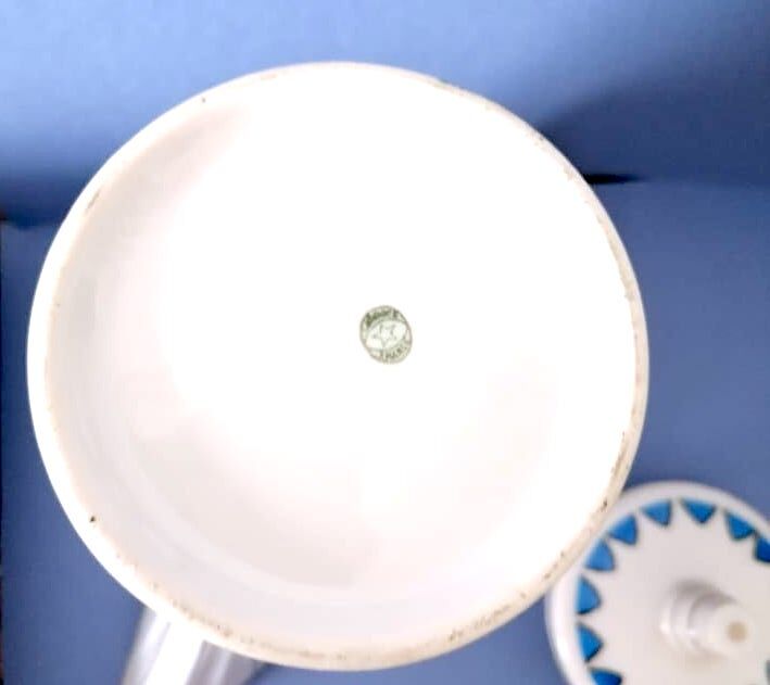 Limoges porcelain teapot with geometric décor