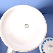 Théière en porcelaine de Limoges à décor géométrique