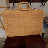Wicker suitcase