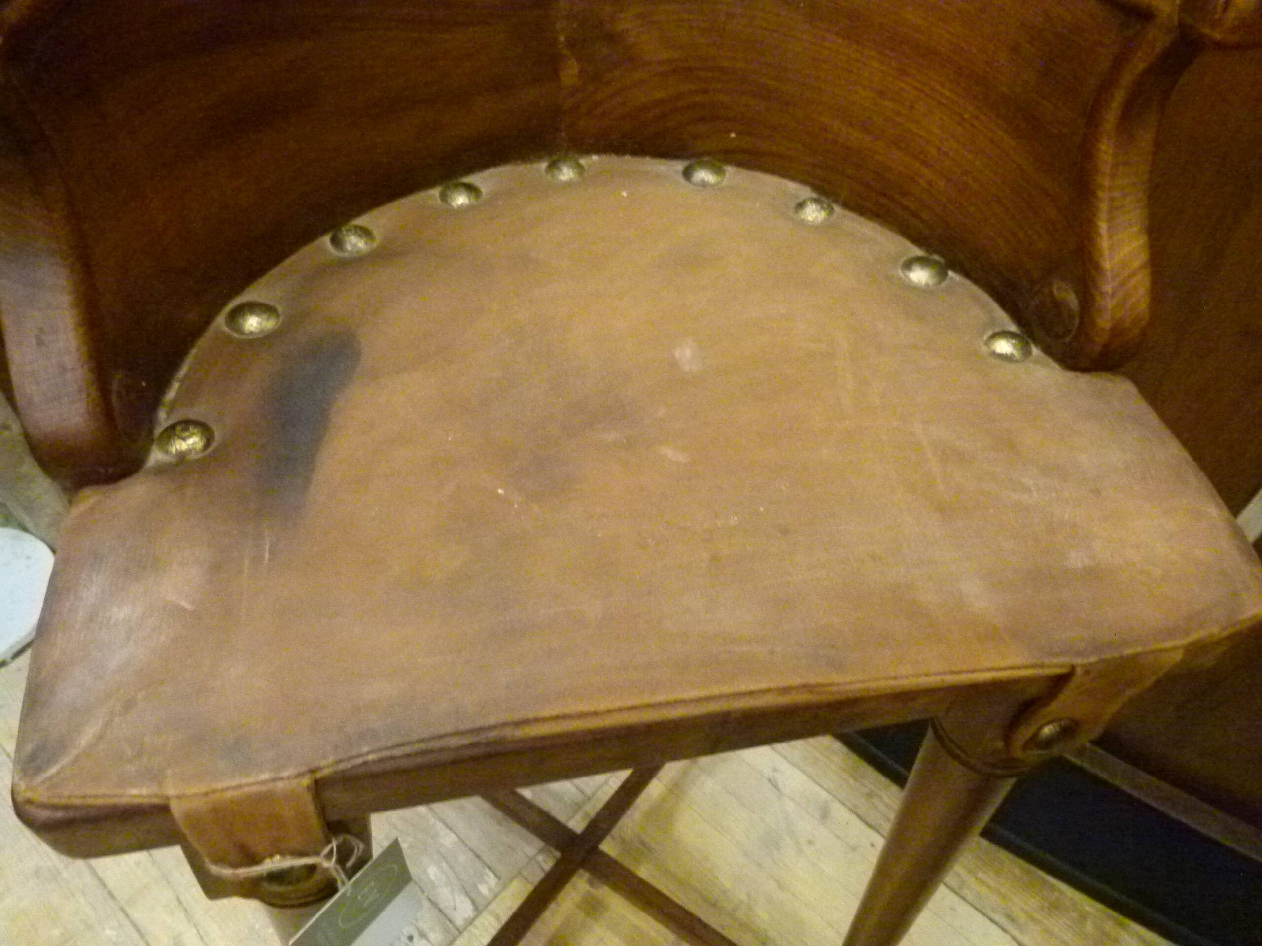 Pair of Gaudí-style stools