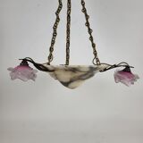 Art deco marble pendant chandelier