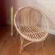 Vintage 1970s rattan children's chair