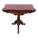 Table à cartes ancienne datant d'environ 1920. Après rénovation.