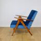 B-310 VAR armchair sea blue blue velvet - 2 pieces available