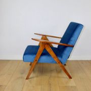 B-310 VAR armchair sea blue blue velvet - 2 pieces available