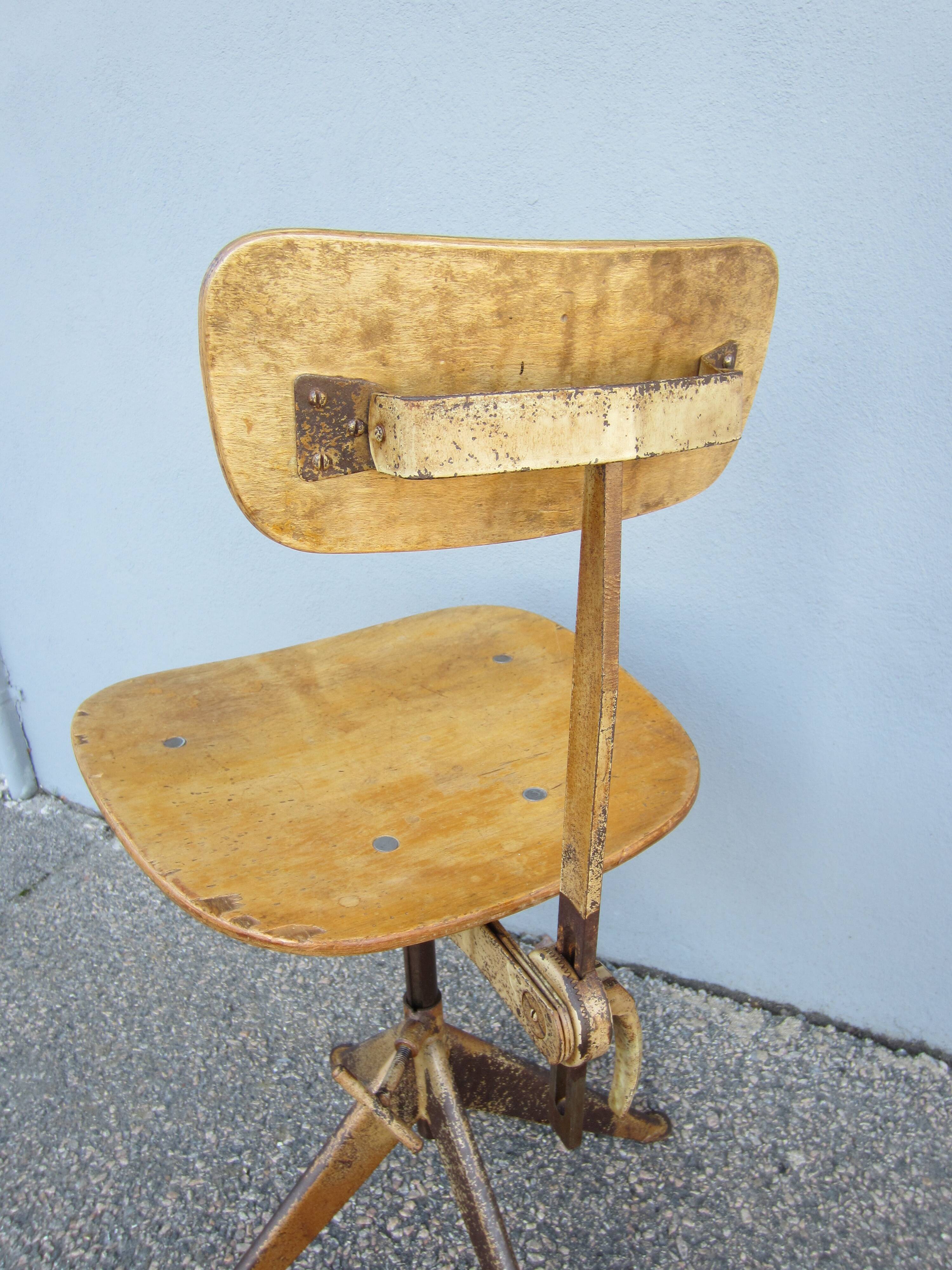 Odelberg & Olson Scandinavian industrial chair, 1940s