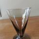 Set of 6 art deco smoked glass glasses
