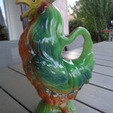 Pichet coq en barbotine St Clement