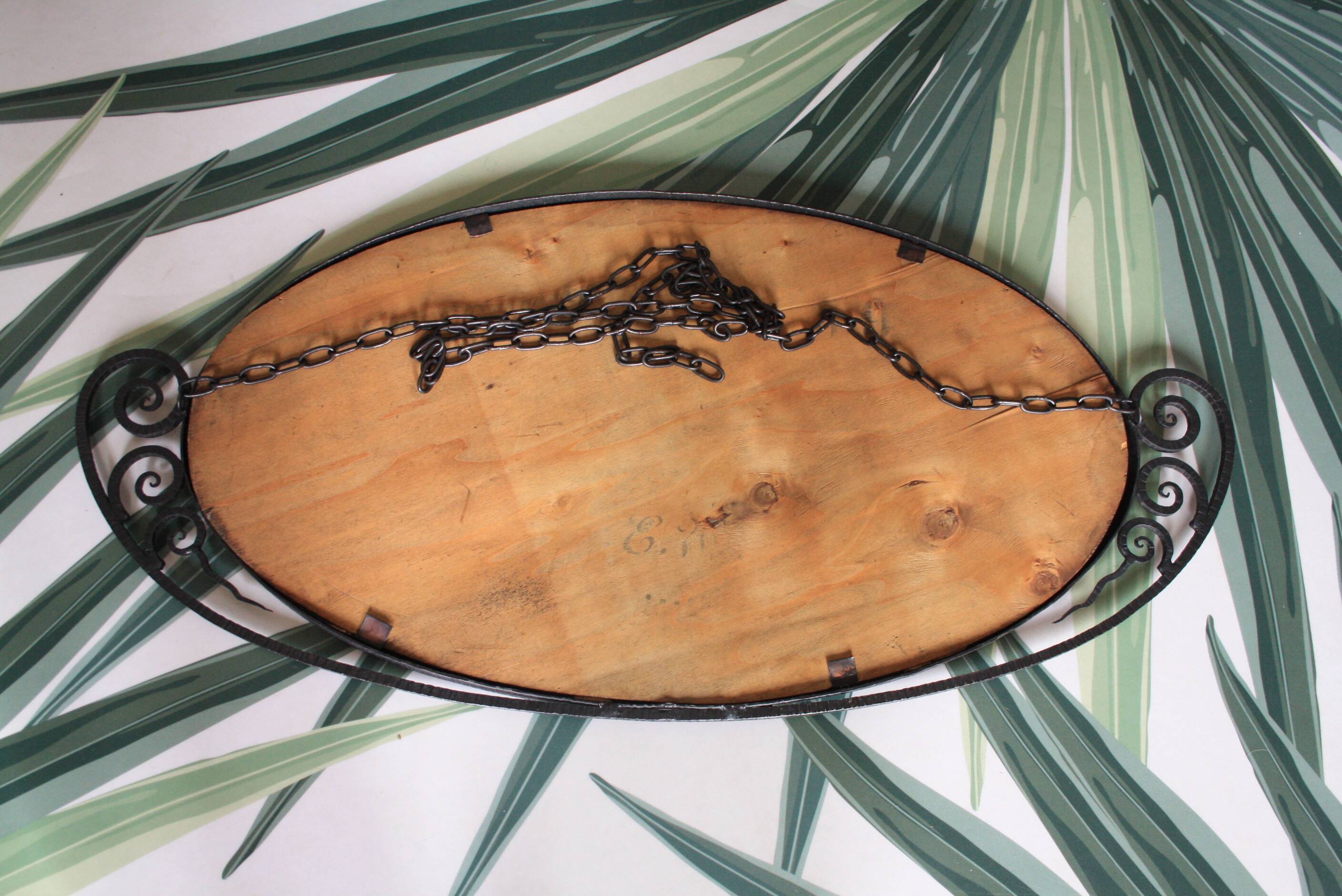 Large art deco mirror