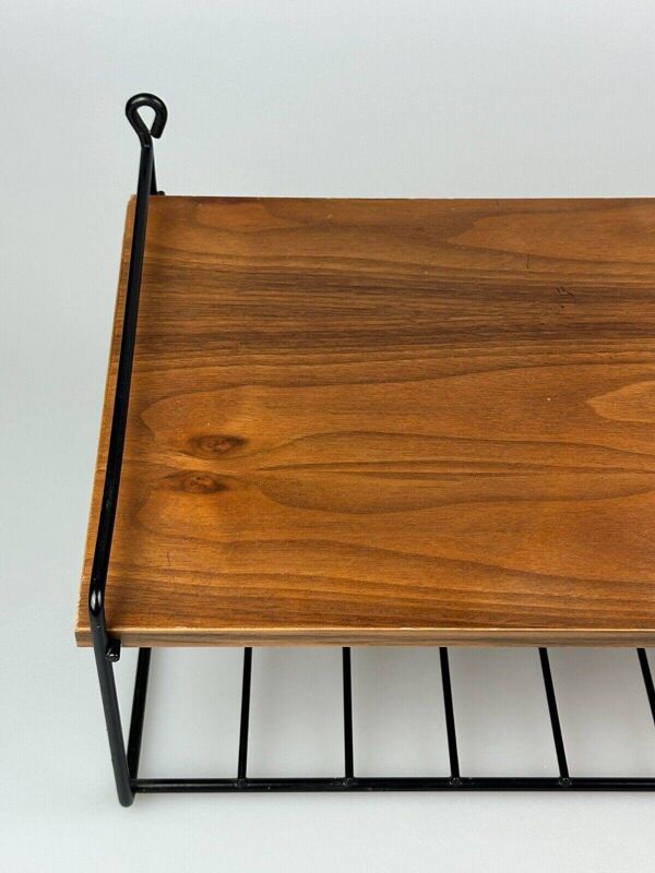 60s 70s teak shelf wall shelf telephone shelf string shelf Danish design