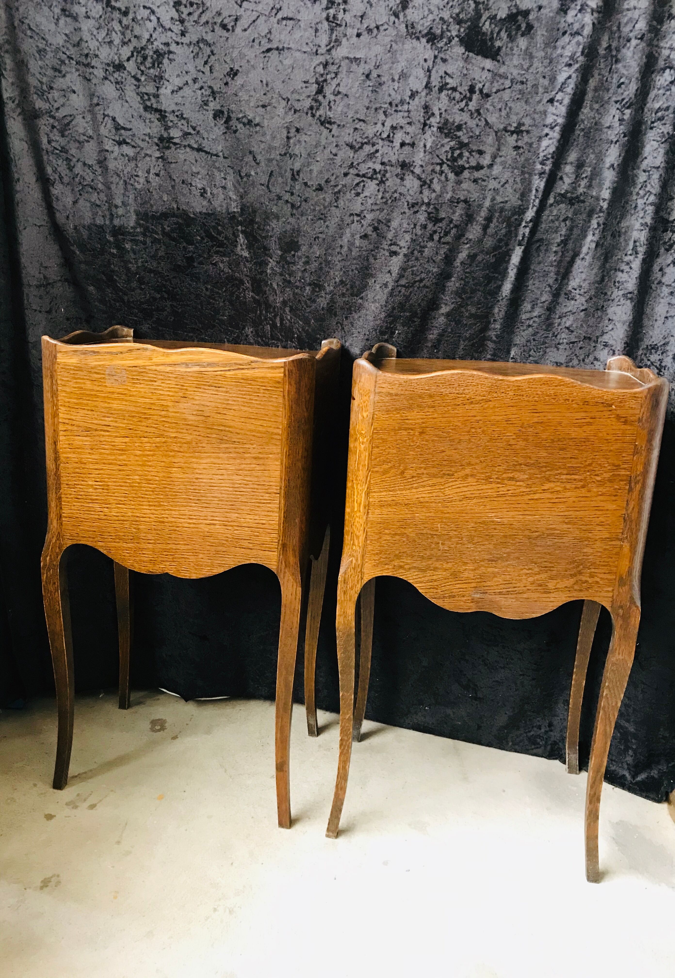 Riskoff France bedside tables pair