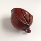 Art nouveau scuplented wood box