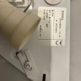 Set of 2 White Marbled Glass Wall Sconces by Zonca, Italy, 1980s