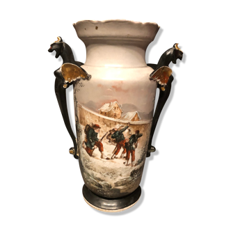 German earthenware vase late 19th century